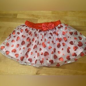 Girls 3T heart toile skirt